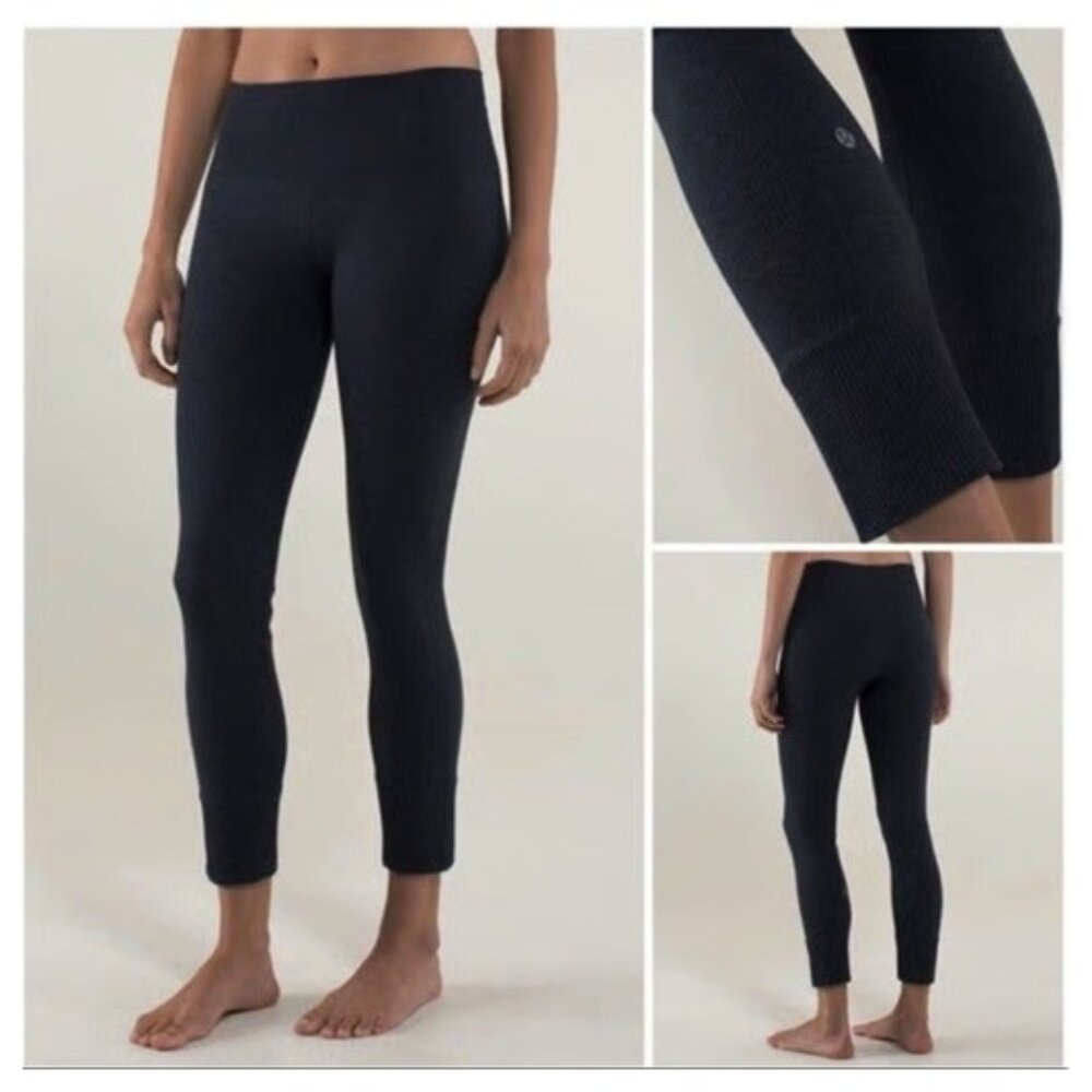 Lululemon Ebb To Street Pant Seamless Leggings Grey Size S Athleisure Comfort